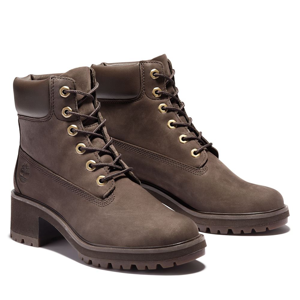 Bototos Timberland Mujer 6-Inch Kinsley Waterproof Marrones Oscuro - Chile OQX-079842
